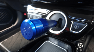 シフトノブエクステンション(青)彫刻部塗装無し