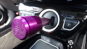 シフトノブエクステンション(紫)彫刻部塗装無し